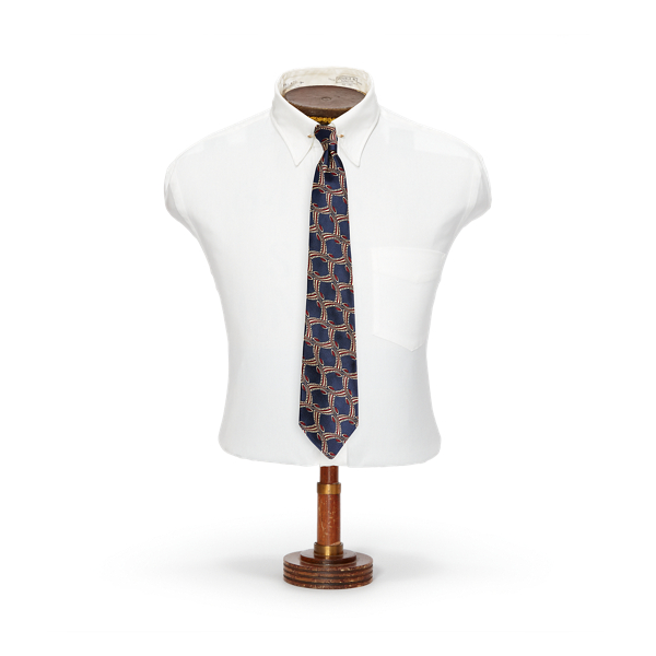 Handmade Patterned Silk Tie RRL in 1