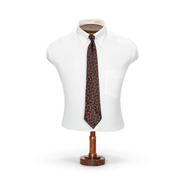 Handmade Paisley Silk Tie RRL 1