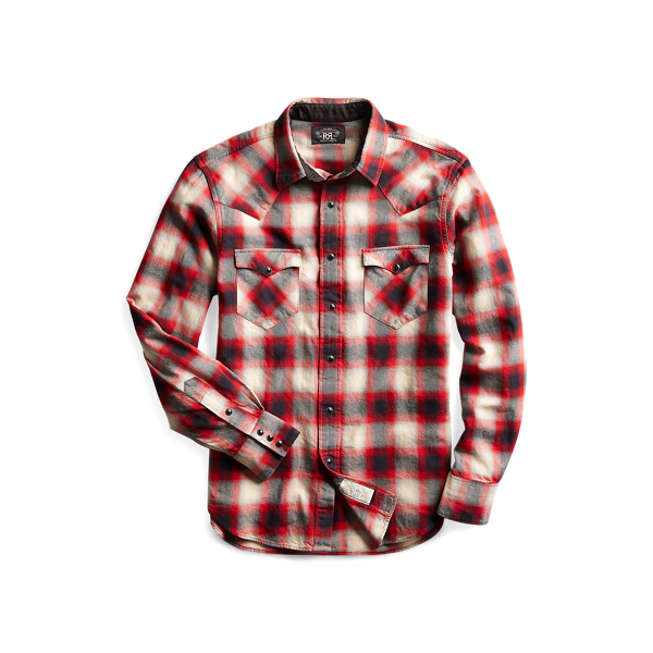 Ralph Lauren western online plaid shirt