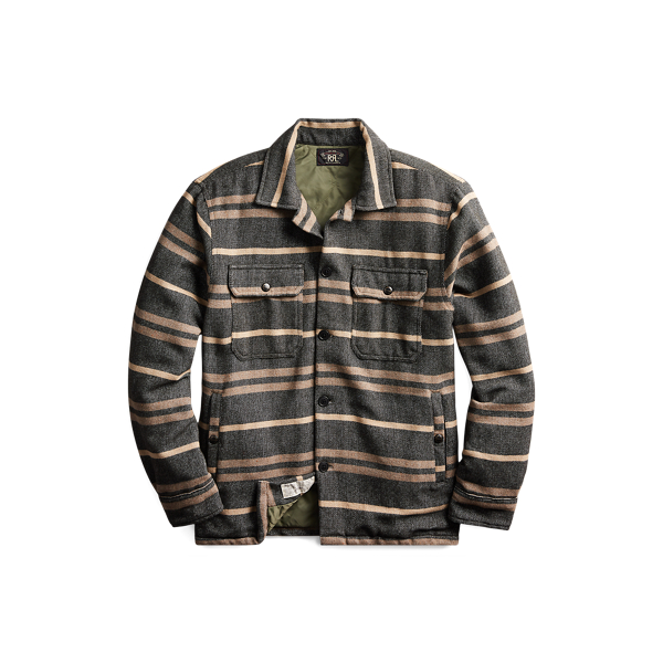 Giacca a camicia a righe RRL in 1