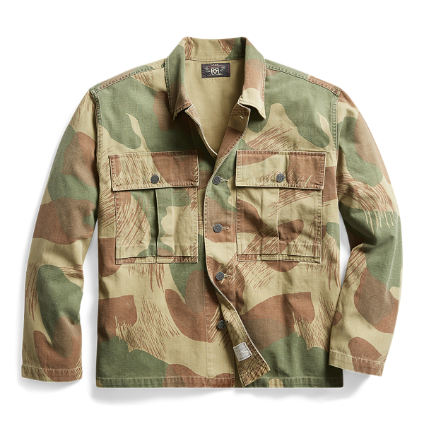Surchemise camouflage &agrave; chevrons RRL en 1