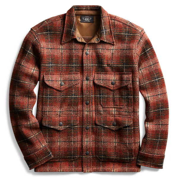 Plaid Workshirt Sweater RRL em 1