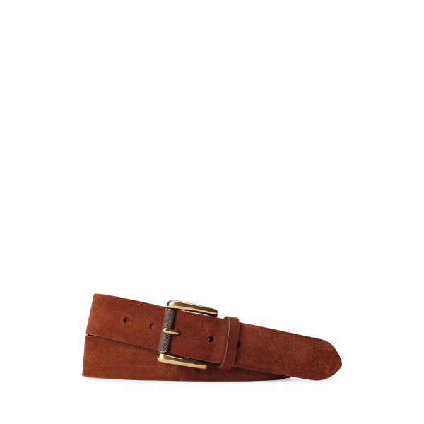 Suede Roller-Buckle Belt Purple Label 1
