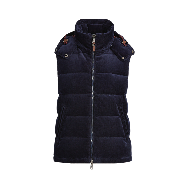 RLX Corduroy Down Vest Purple Label in 1
