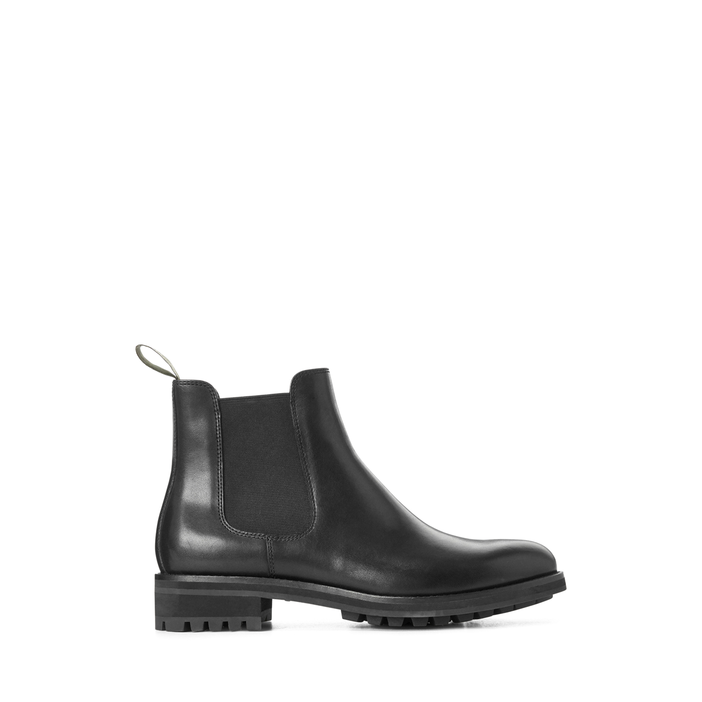 Мужские ботинки Ralph Lauren Bryson Leather Chelsea, цвет: Чёрный — фото 4
