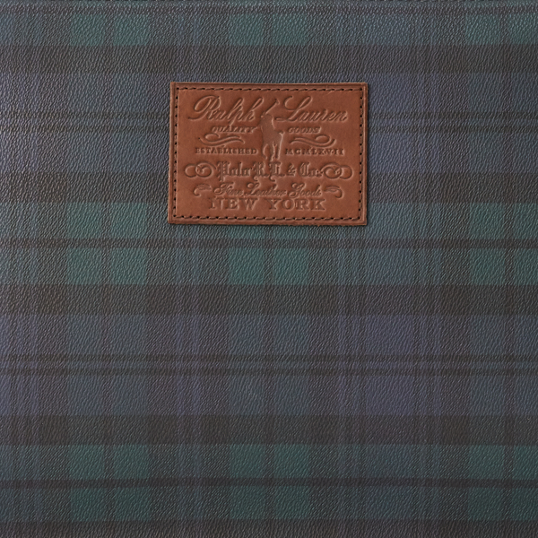 Blackwatch Tartan Vegan Leather Pouch Polo Ralph Lauren 6