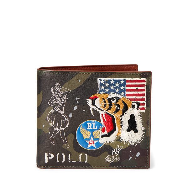 Military Camo Leather Billfold