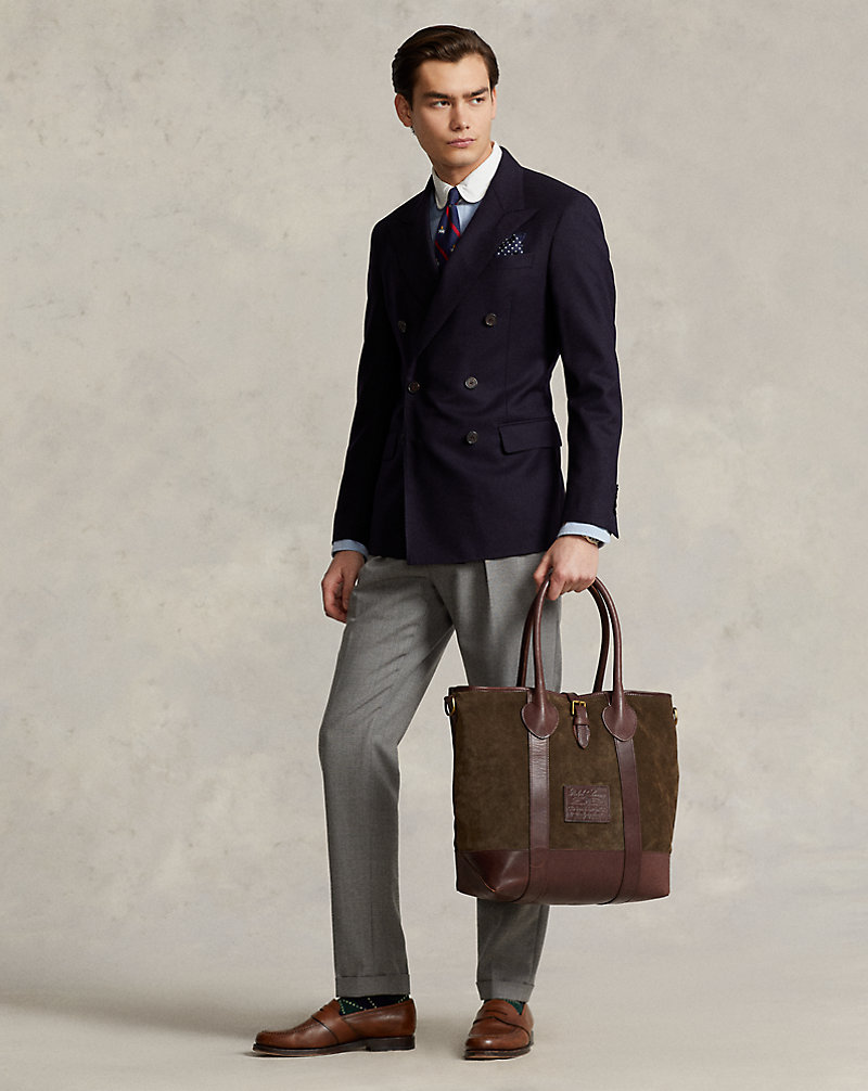 Heritage Suede Tote | Ralph Lauren Heritage Suede Tote | Ralph Lauren