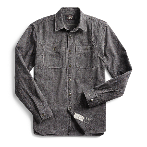 Camicia in jasp&eacute; di cotone RRL in 1