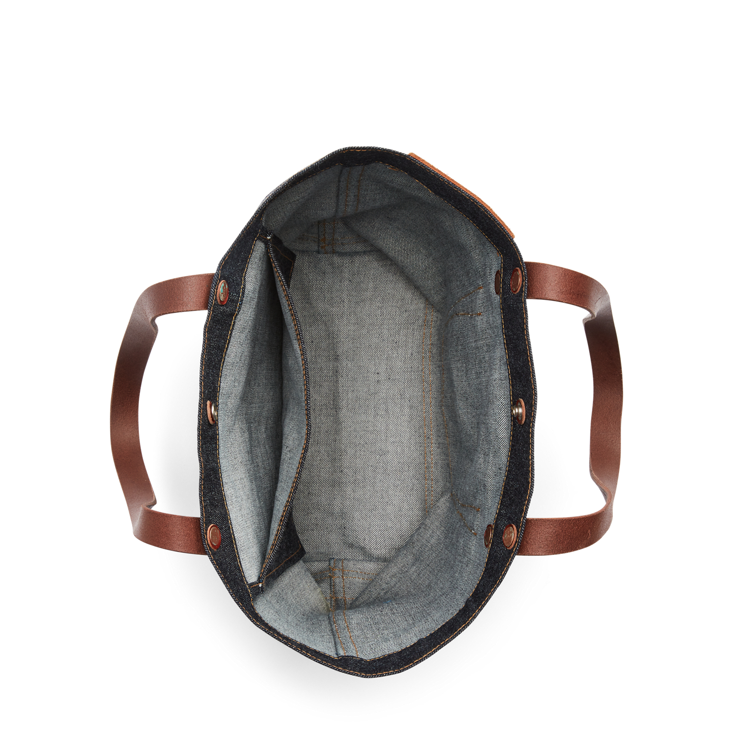 Женская сумка Ralph Lauren Denim Tote, цвет: Индиго — фото 3