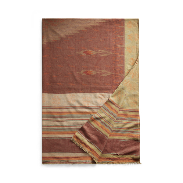 Cotton Jacquard Wrap Scarf RRL em 1