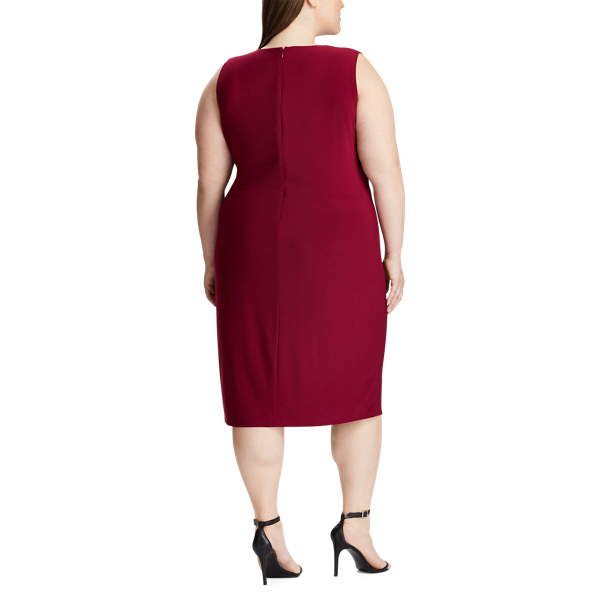 Jerseykleid mit Twist-Effekt Lauren Woman in Dunkles Himbeerrot 3