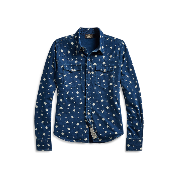 Westernhemd mit Sternen RRL in 1