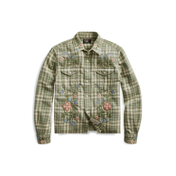 Floral Embroidered Workshirt RRL em 1