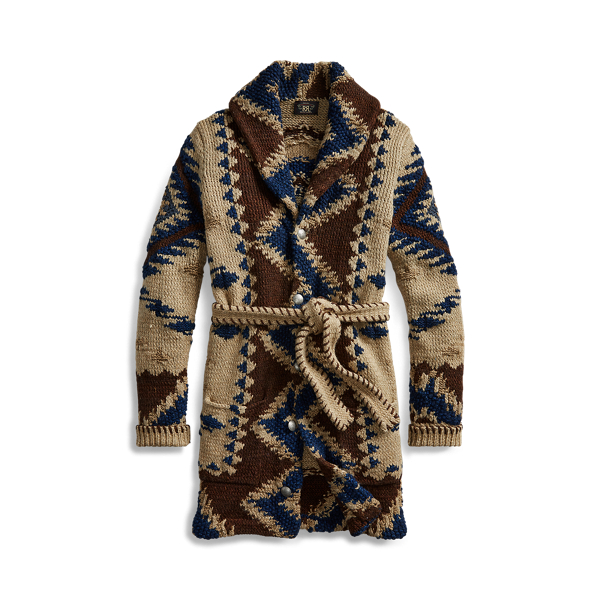 Strickjacke mit Schalkragen RRL in 1