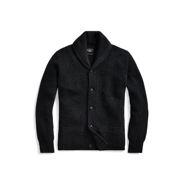 Kaschmirjacke mit Schalkragen RRL in 1