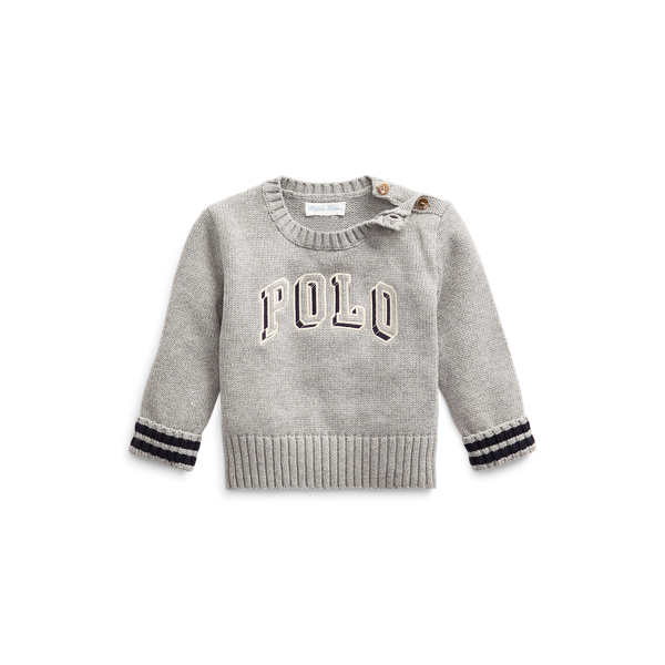 Pull Polo &agrave; col rond en coton Baby Boy en 1