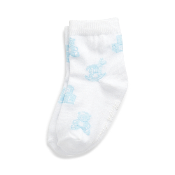 Horse & Bear Crew Socks Baby Boy 1