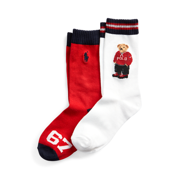 Polo Bear Crew Sock 2-Pack