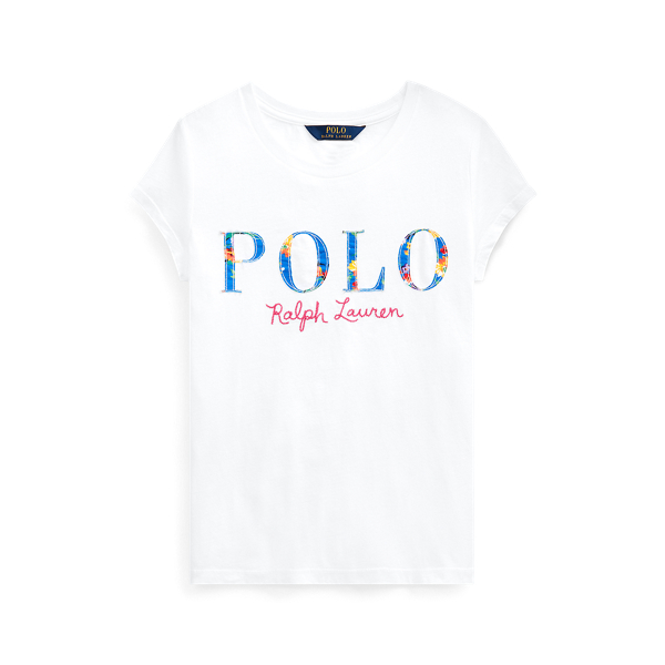 Floral Polo Cotton Tee Girls 7-14 Years 1