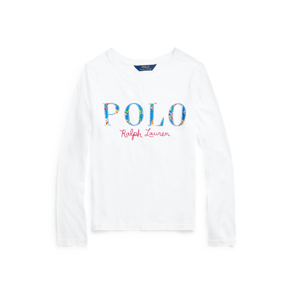 Floral-Logo Cotton Jersey Tee Girls 7-14 Years 1