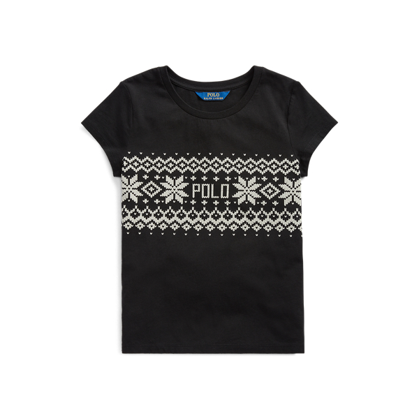 Fair Isle Cotton Jersey Tee Girls 7-14 Years 1
