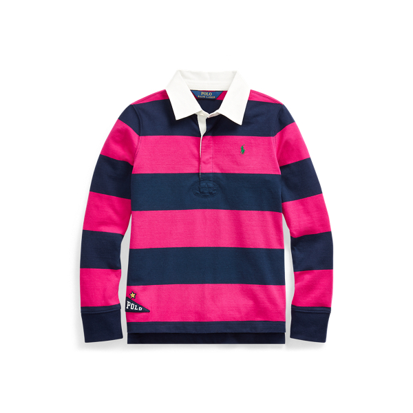 Embroidered Cotton Rugby Shirt Girls 7-14 Years 1