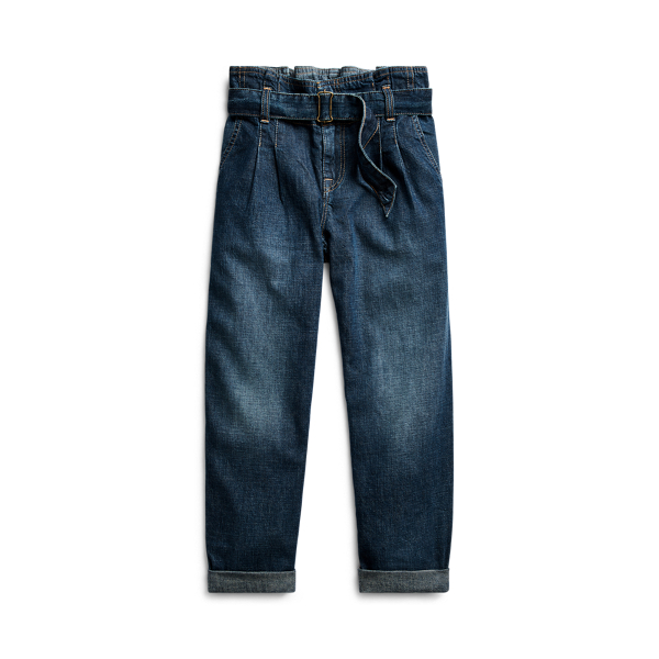 Cotton Denim Paperbag Jean Girls 7-14 Years em 1