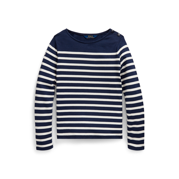Striped Cotton Jersey Top Girls 7-14 Years em 1
