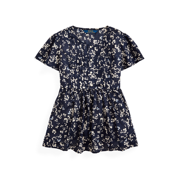 Floral Cotton Dobby Top Girls 7-14 Years 1