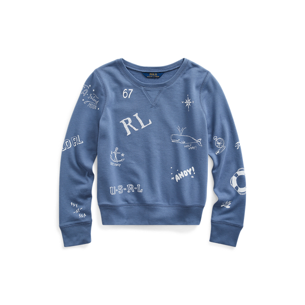 French Terry Graphic Pullover Girls 7-14 Years 1