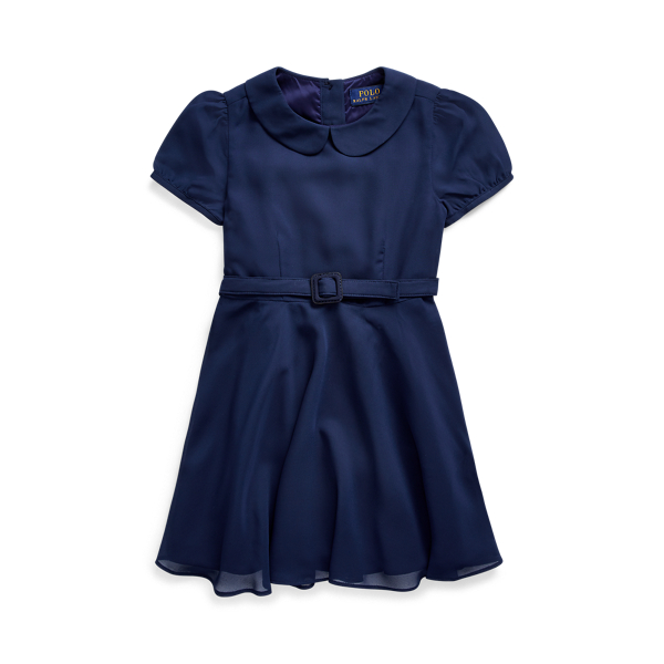 Belted Chiffon Dress Girls 1.5-6.5 Years 1