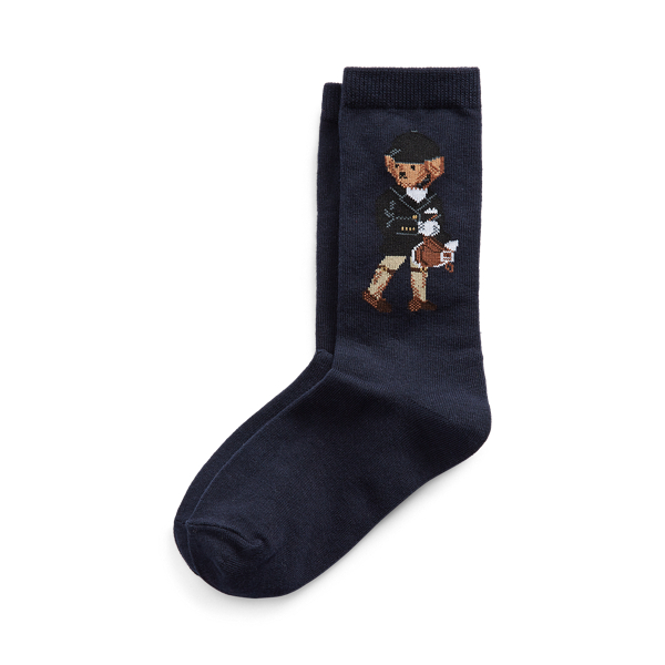 Crew-Socken mit Equestrian Bear Girls 7-14 Years in 1