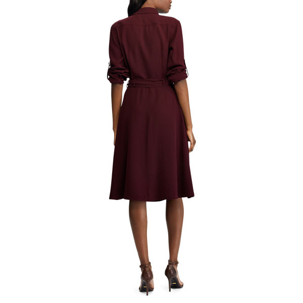 Pinot Noir Fit-and-Flare Shirtdress Lauren 5