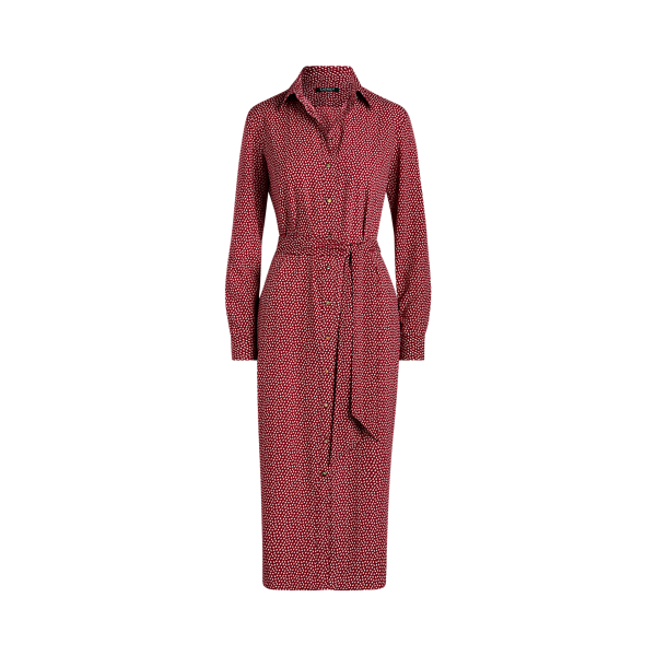Print Crepe Shirtdress Lauren 1
