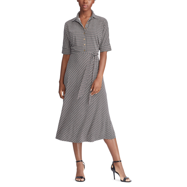 Mascarpone Cream Multi Matte Jersey Shirtdress Lauren 2