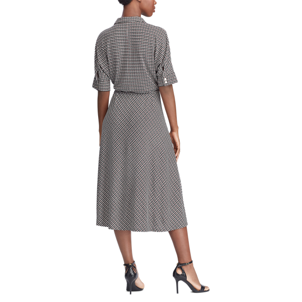 Mascarpone Cream Multi Matte Jersey Shirtdress Lauren 4