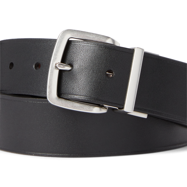 Blk/Brown Reversible Leather Belt Polo Ralph Lauren 2