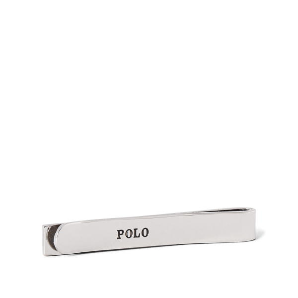 Silver Engine-Turned Tie Bar Polo Ralph Lauren 2