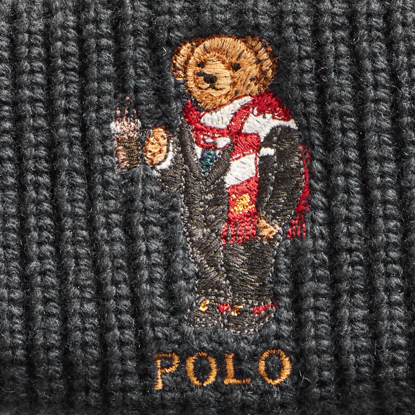 Navy Holiday Bear Hat Polo Ralph Lauren 2