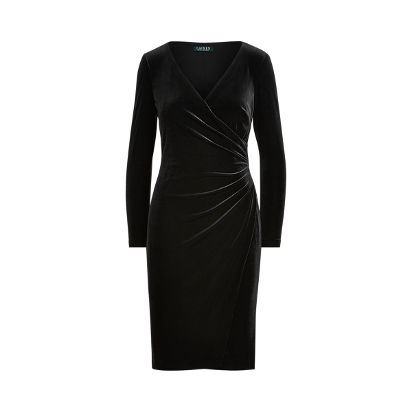Vestido em veludo com sobrepeliz Lauren em 1