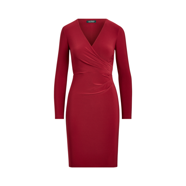 Vestido envolvente de punto jersey
