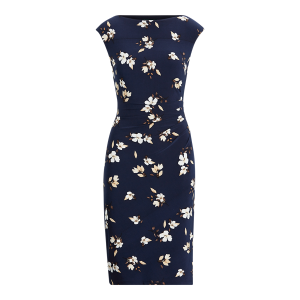 Robe fleurie &agrave; encolure bateau Lauren Petite en 1
