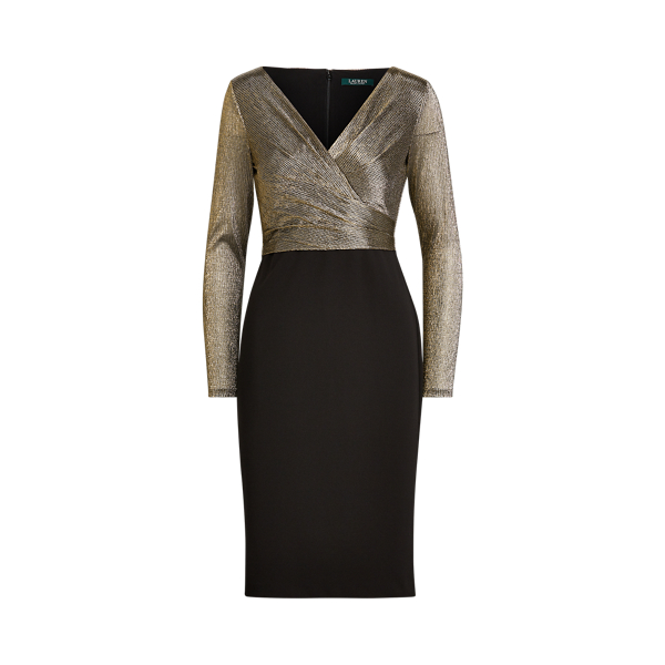 Robe en jersey &agrave; corsage m&eacute;tallis&eacute; Lauren en 1