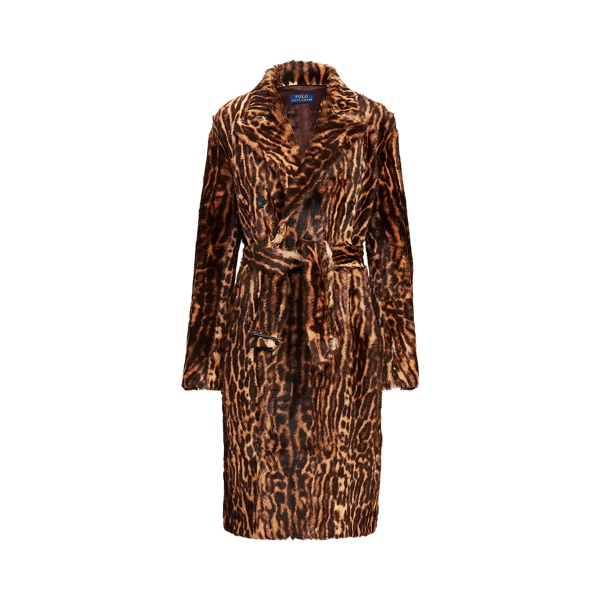 Leopard-Print Haircalf Coat Polo Ralph Lauren 1