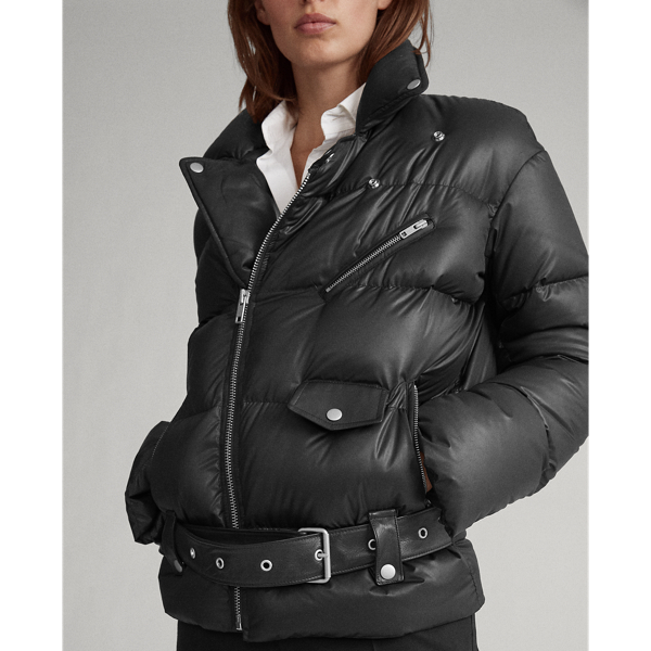 Black Moto Down Jacket Polo Ralph Lauren 7