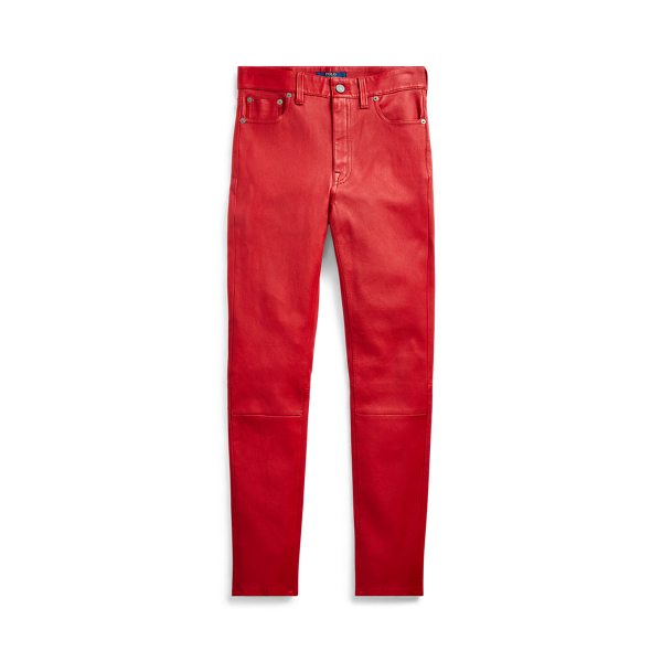 Leather 5-Pocket Skinny Pant Polo Ralph Lauren 1