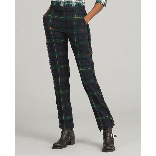Hose aus Wollmischung mit Fransen Polo Ralph Lauren in Gordon-Tartan 4