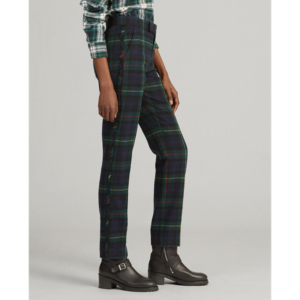 Hose aus Wollmischung mit Fransen Polo Ralph Lauren in Gordon-Tartan 5