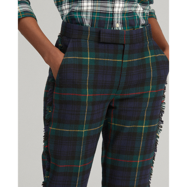Hose aus Wollmischung mit Fransen Polo Ralph Lauren in Gordon-Tartan 7